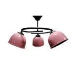 RİOLİGHT MODERN ÜÇLÜ PEMBE BAŞLIK GENÇ,ÇOCUK,YATAK ODASI METAL SARKIT AVİZE