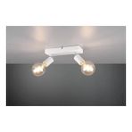 RİOLİGHT MODERN1 BEYAZ1 2XE27 MAFSALLI HAREKETLİ1 BAŞLIK(GLOP AMPUL HARİÇ) METAL SPOT AVİZE