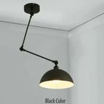 RİOLİGHT MODERN1 SİYAH ÜÇ MAFSALLI AKROBAT METAL MASA ÜSTÜ SARKIT AVİZE ŞAPKA ÇAPI:30CM