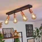 Riolıght Modern1 Siyah1 4Xe27 Duylu Mafsallı Hareketli Başlık(Glop Ampul Hariç) Metal Spot Avize
