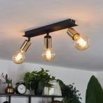 RİOLIGHT MODERN3 SİYAH3 3XE27 DUYLU3 MAFSALLI HAREKETLİ BAŞLIK(GLOP AMPUL HARİÇ) METAL SPOT AVİZE