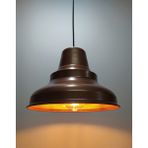 Riolight modern,rustik,vintage mutfak,oda,cafe,oteller için bakır 1xe27 metal sarkıt avize çap:28cm