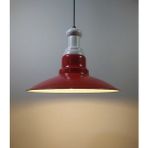 Riolight modern,rustik,vintage mutfak,oda,cafe,oteller için kırmızı 1xe27 metal sarkıt avize çap:30cm