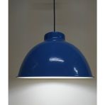 Riolight modern,rustik,vintage mutfak,oda,cafe,oteller için mavi 1xe27 metal sarkıt avize çap:33cm
