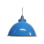 Riolight modern,rustik,vintage mutfak,oda,cafe,oteller için mavi 1xe27 metal sarkıt avize çap:34cm