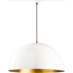 Riolight modern,rustik,vintage mutfak,oda,cafe,oteller için parlak beyaz 1xe27 metal sarkıt avize çap:50cm