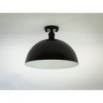 Riolight modern,rustik,vintage mutfak,oda,cafe,oteller için siyah 1xe27 metal plofonyer avize çap:40cm