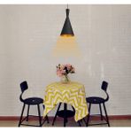 Riolight modern,rustik,vintage mutfak,oda,cafe,oteller için siyah 1xe27 metal sarkıt avize çap:18cm