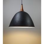 Riolight modern,rustik,vintage mutfak,oda,cafe,oteller için siyah 1xe27 metal sarkıt avize çap:28cm - Eskitme