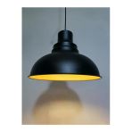 Riolight Modern,Rustik,Vintage Mutfak,Oda,Cafe,Oteller İçin Siyah 1Xe27 Metal Sarkıt Avize Çap:34cm - Siyah Renk