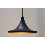 Riolight modern,rustik,vintage mutfak,oda,cafe,oteller için siyah 1xe27 metal sarkıt avize çap:36cm