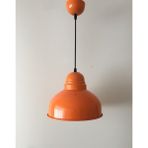 Riolight modern,rustik,vintage mutfak,oda,cafe,oteller için turuncu 1xe27 metal sarkıt avize çap:30cm