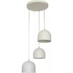 RİOLİGHT MODERN,RUSTİK,VİNTAGE,RETRO BEYAZ 3XE27 DUYLU METAL SARKIT AVİZE TABAN ÇAPI:30CM