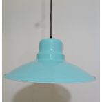 Riolight modern,vintage,retro mutfak,oda,cafe,oteller için turkuaz 1xe27 metal sarkıt avize çap:37cm