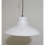 Riolight modern,vintage,retro mutfak,oda,otel,cafeler için beyaz metal 1xe27 sarkıt avize çap:37cm