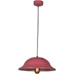 Riolight modern,vintage,retro pembe bebek,genç odası,cafe,mutfak için 1xe27 metal sarkıt avize çap:38cm