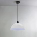 Riolight Modern,vintage,retro,rustik Beyaz 1xe27 Duylu Metal Tekli Sarkıt Avize Çap:30cm