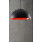 RİOLİGHT PARLAK SİYAH İÇİ KIRMIZI METAL SARKIT AVİZE ÇAP: 40CM RIO000772