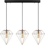 Riolight Prizma Gold Üçlü Masa Üstü Avize Taban Çapı: 60CM - 3