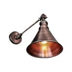 Riolight Retro Bakır Eskitme Çift Mafsallı Metal Aplik