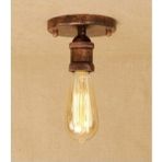 Riolight Retro Bakır Eskitme Tavan Armatürü - Amber