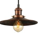 RİOLİGHT RETRO BAKIR ESKİTME TEKLİ METAL SARKIT ŞAPKA ÇAPI: 23CM RIO000905