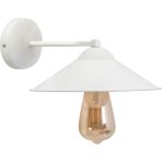 Riolight Retro Beyaz Şapkalı Metal Aplik
