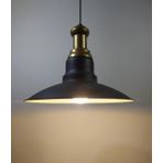 RİOLİGHT RETRO BRONZ ASKILI TEKLİ METAL SARKIT AVİZE ŞAPKA ÇAPI: 30CM