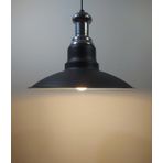 RİOLİGHT RETRO GÜMÜŞ ASKILI TEKLİ METAL SARKIT AVİZE ŞAPKA ÇAPI: 30CM