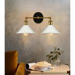 RİOLİGHT RETRO İKİLİ METAL APLİK ŞAPKA ÇAPI: 22CM