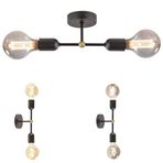 RİOLİGHT RETRO İKİLİ TAVAN-DUVAR ARMATÜR RIO000596
