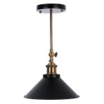 Riolight Retro Mafsallı Hareketli Başlık Metal Tavan Avizesi Şapka Çapı: 22cm