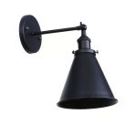 Riolight Retro Mafsallı Metal Siyah Aplik