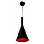 RİOLİGHT RETRO METAL SARKIT AVİZE SİYAH İÇİ KIRMIZI RIO000706