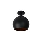 Riolight Retro Rustik Oda,hol,cafe Için Tekli Metal Plofonyer Avize Şapka ÇAPI:20CM - Siyah - 1