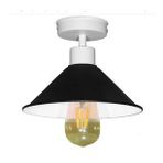 RİOLİGHT RETRO RUSTİK TEKLİ METAL PLOFONYER AVİZE ŞAPKA ÇAPI:23CM