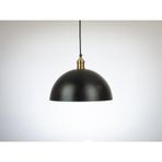 Riolight Retro Siyah İçi Gold Tekli Metal Sarkıt Avize Çap: 30cm