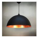 RİOLİGHT RETRO SİYAH TEKLİ METAL SARKIT AVİZE ŞAPKA ÇAPI:40CM