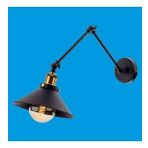 Riolight Retro Üç Mafsallı Hareketli Başlık Metal Çap 22 cm Aplik