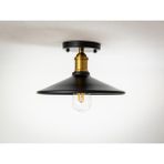 Riolight RETRO13,RUSTİK Mutfak,oda,kolidor Için Tekli Metal Sarkıt Plofonyer Avize ÇAP:28 - Siyah