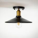RİOLİGHT RETRO13,RUSTİK MUTFAK,ODA,KOLİDOR İÇİN TEKLİ METAL SARKIT PLOFONYER AVİZE ÇAP:28CM