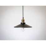 Riolight RETRO15,RUSTİK Mutfak,oda,kolidor,cafeler Için Tekli E27 Duylu Metal Sarkıt Avize ÇAP:28 - Siyah