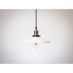 Riolight RETRO16,RUSTİK Mutfak,oda,kolidor,cafeler Için Tekli E27 Duylu Metal Sarkıt Avize ÇAP:28 - Beyaz