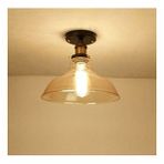 Riolight Retro1,vintage1,rustik 1xe27 Duylu Bal Camlı Plofonyer Tekli Avize Çap:20cm