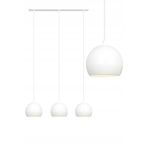 RİOLİGHT RETRO1,VİNTAGE1,RUSTİK1 BEYAZ 3XE27 DUYLU METAL MASA ÜSTÜ AVİZE GLOP ÇAPI:20CM UZUNLUK:60CM