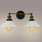 RİOLİGHT RETRO20,RUSTİK2,VİNTAGE ESKİTME DUYLU MAFSALLI HAREKETLİ BAŞLIK METAL APLİK ŞAPKA ÇAPI:23CM