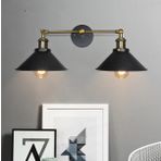 RİOLİGHT RETRO21RUSTİK3,VİNTAGE ESKİTME DUYLU MAFSALLI HAREKETLİ BAŞLIK METAL APLİK ŞAPKA ÇAPI:23CM