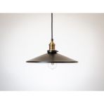 Riolight RETRO24,RUSTİK Mutfak,oda,kolidor,cafeler Için Tekli E27 Duylu Metal Sarkıt Avize ÇAP:38 - Siyah - 1