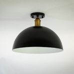 RİOLİGHT RETRO2,RUSTİK,VİNTAGE ODA,MUTFAK,SALON,CAFELER İÇİN SİYAH METAL PLOFONYER AVİZE ÇAP:30CM