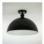 RİOLİGHT RETRO3,RUSTİK,VİNTAGE ODA,MUTFAK,SALON,CAFELER İÇİN SİYAH METAL PLOFONYER AVİZE ÇAP:40CM